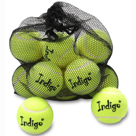 Купить Мяч для большого тенниса Indigo (12 шт в сетке) начальный уровень в Белаякалитве 