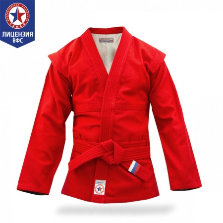 Купить Куртка для самбо "Атака" ВФС (подкладка, пояс)  р 36-48 в Белаякалитве 
