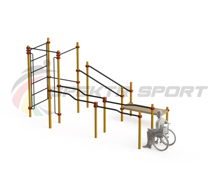 Купить Спортивный комплекс для инвалидов-колясочников WRK-D16_76mm в Белаякалитве 