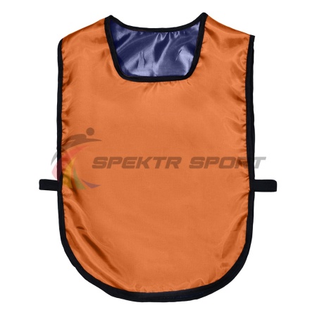 Купить Манишка футбольная двусторонняя универсальная Spektr Sport оранжево-синяя в Белаякалитве 